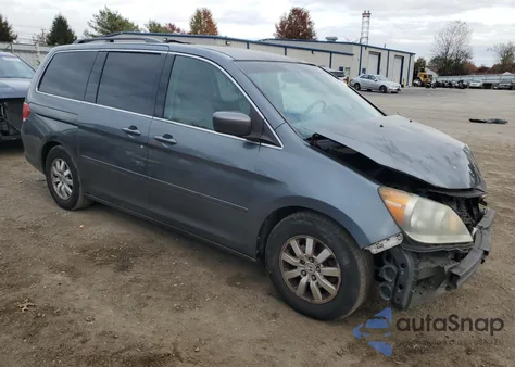 2010 Honda Odyssey Ex from USA, damaged, VIN 5FNRL3H47AB048542